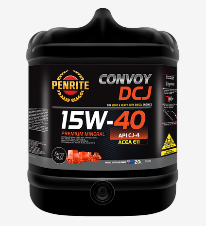 Penrite Convoy Dcj 15w 40 Premium Mineral Engine Oil 20l Motor Oil